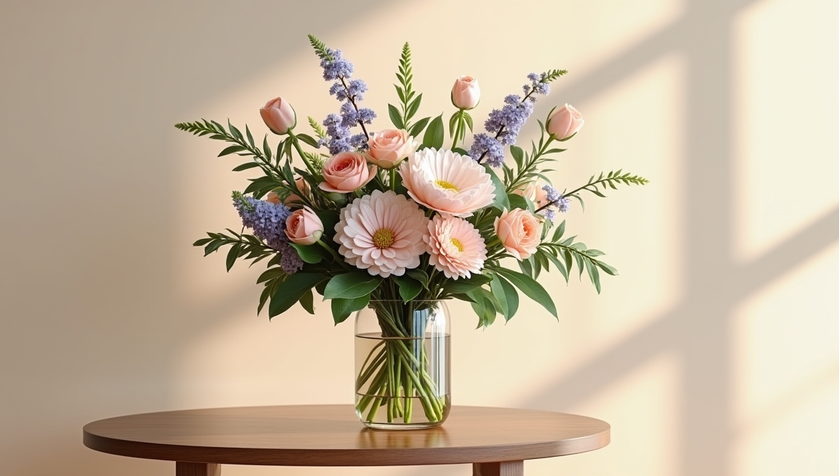 Elegant bloemstuk voor interieur