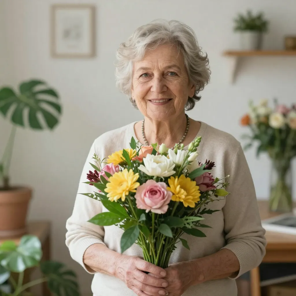 Senior bloemist